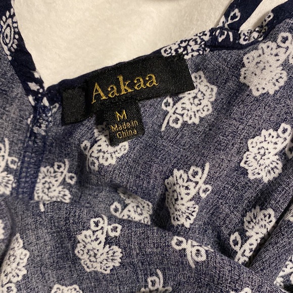 Navy Blue Summer Dress - Picture 5 of 5